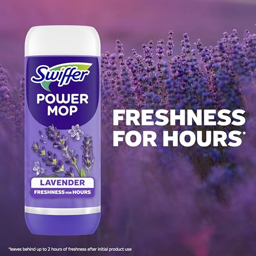 Image of Swiffer PowerMop Floor Cleaning Solution with Lavender Scent, Triple Pack
