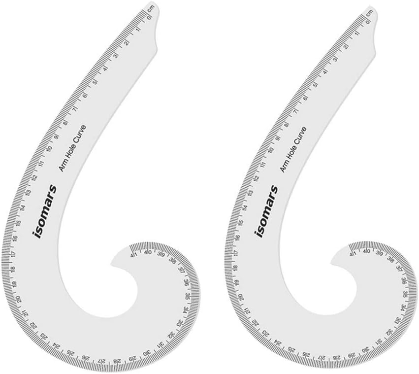 Armhole French Curve Set of 2 with Marking