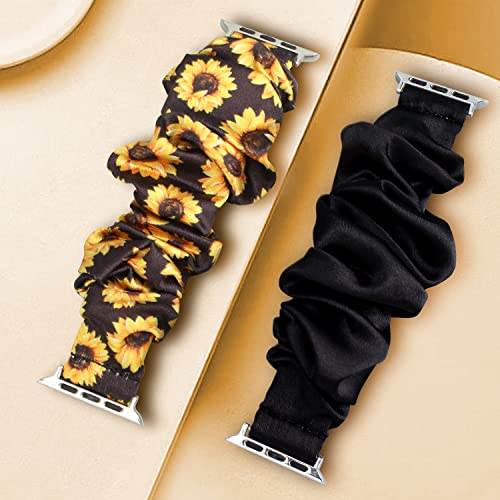 Meideli Compatible with Apple Watch Strap Scrunchie - Image 4