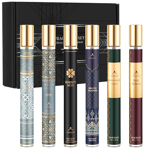 Fragrance for Men 6x35ml Mens Perfume Gift Set Eau de Parfum Men Long-Lasting Mens Aftershave Gift Set Travel Size Mini Parfum For Daily Use & Gifting ValentineDay Birthday Gifts