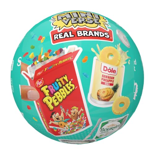 MGA's Miniverse Real Brands Series 2 Mini Collectibles – Blind Pack, Hyper-Realistic Replica Food Brands, Surprise Unboxing Toy, Collectors Gift, Ages 8+, Not Edible