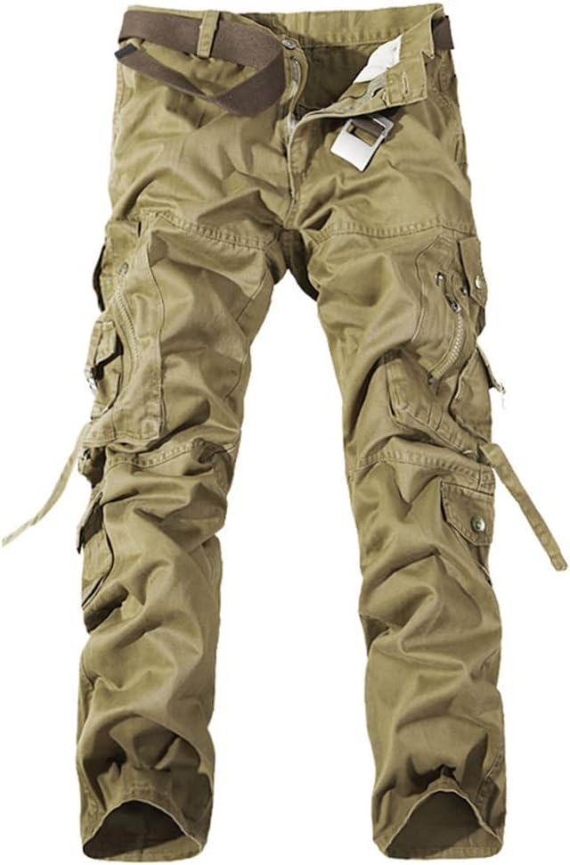Men Cargo Pants Cotton Khaki Military Overall Outdoors Tactical Pants Trousers Pantalon Hombre