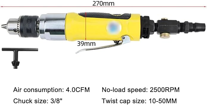 Pneumatic Capping Machine, Hand-Held Screw Capper with 6 Capping Head, Bottle Cap Sealing Tool, Max Speed 2500RPM, for 10-50mm Plastic Bottle