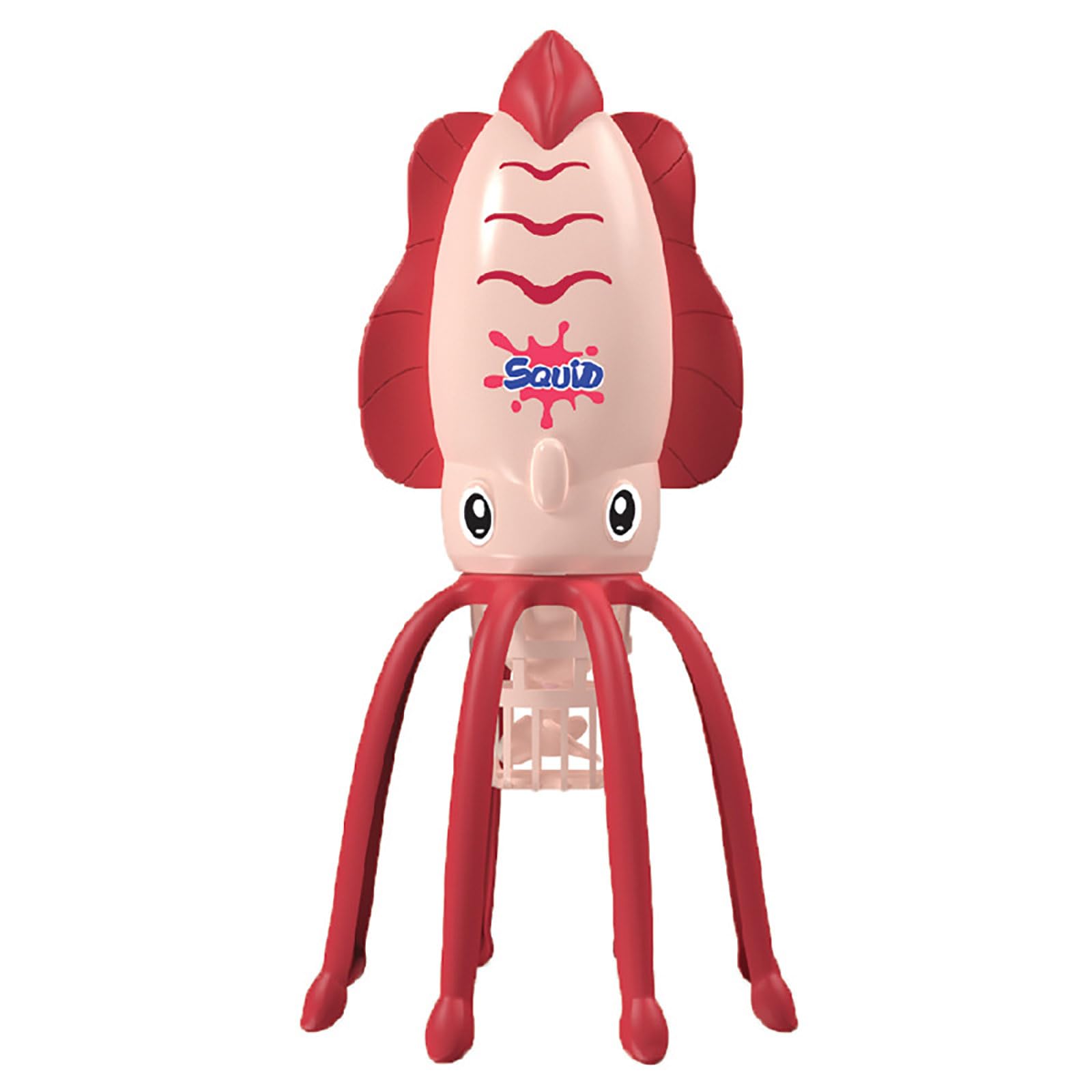 Rinnland Electric Squid Water Toy with LED Lights for Boys and Girls (Red)