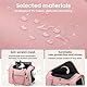 pecute Katzen Transportboxen Katzentransportbox, Atmungsaktive Hundetasche Katzen Tasche, PU Leicht Haustier Tragetasche, Katzentransporttasche Für Reisen Hundetragetasche Für Katzen Welpen,Rosa
