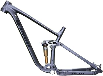 Bike Suspension Frame 27.5er 29er Enduro Mountain Bike Frame 15.5/17/18 Disc Brake XC/DH/FR Downhill Frame Boost Thru Axle,with Air Rear ShocksBlack,18