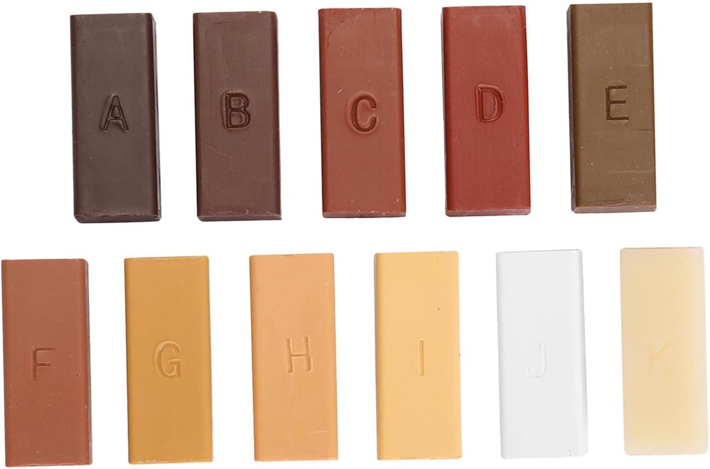 11x Furniture/Laminate/Kitchen Cabinet/Worktop Repair Soft Wax Filler Kit