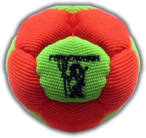 Footbag Virus 6 Panels Hacky Sack pro Bag Sand & Iron weigthed at 60g