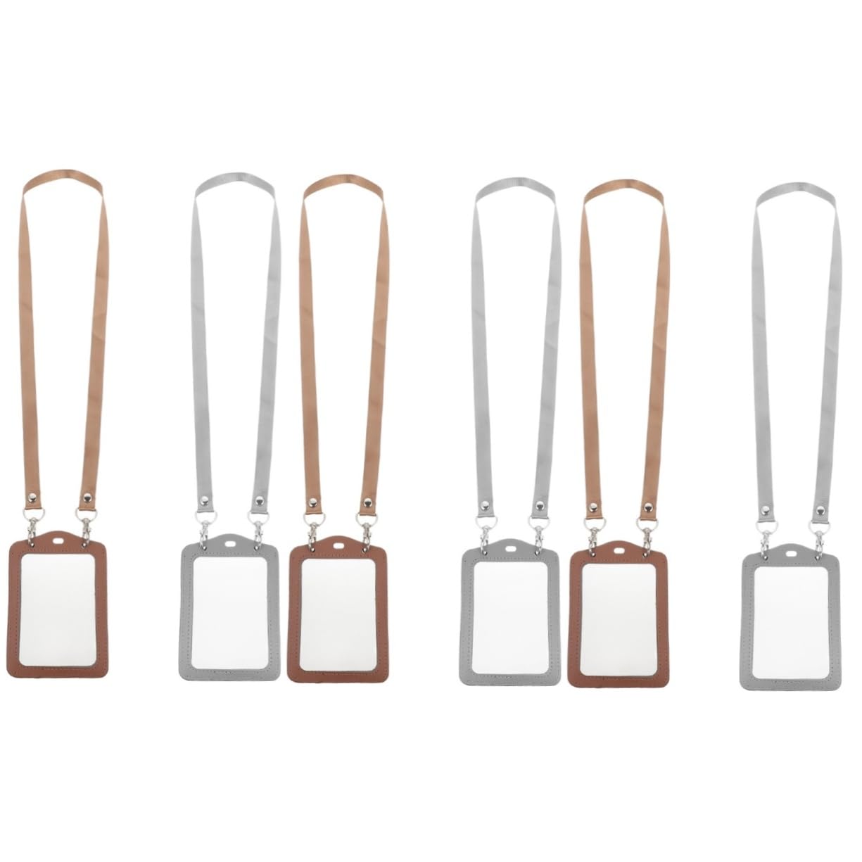 STOBOK 3 Set Porta Badge Con Cordino Porta Badge Identificativo Porta Badge Con Cordino Design Bifacciale 2 Pezzi*3