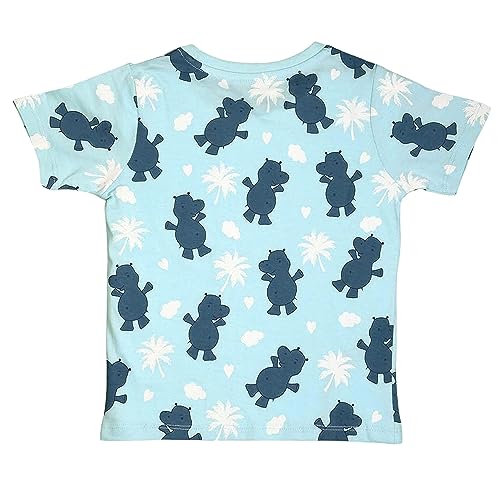 Image of Be Awara Kids Printed Half Sleeves T-shirt & Shorts Clothing Sets, 100% Cotton Soft Unisex Cord Set, Comfortable Wear for Kids With Cool Prints, Everyday Casual Wear for Boys & Girls