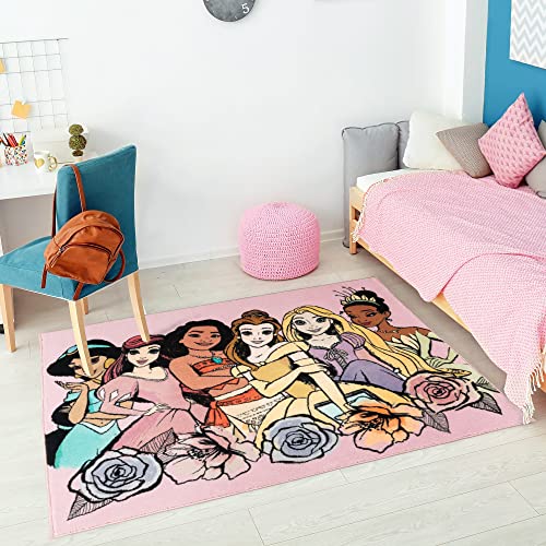 Gertmenian Kids Playroom & Game Room Carpet | Disney Princess Rug | Girls Bedroom Decor | 3X5 Ft Small, Pink, 19863 #TOP4