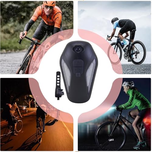 Luz trasera para bicicleta recargable impermeable con modos ajustables y proyector de advertencia 4