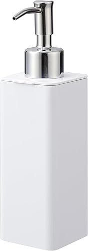 YAMAZAKI Home - Bomba de jabón de manos recargable baño, cocina plástico dispensador, tamaño único, blanco YAMAZAKI Home - Bomba de jabón de manos recargable baño, cocina plástico dispensador, tamaño único, blanco