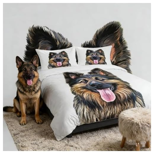 German Shepherd Dog Bedding Set for Kids