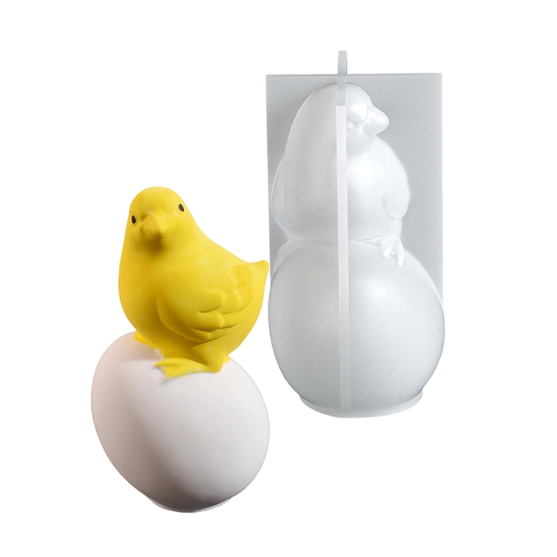 Buxuaaaa Chick Eggs Silicone Molds Food Safe Silicone Baking for Resin Casting Making Soap Chocolate Fondant Baking Easter Craft Mold