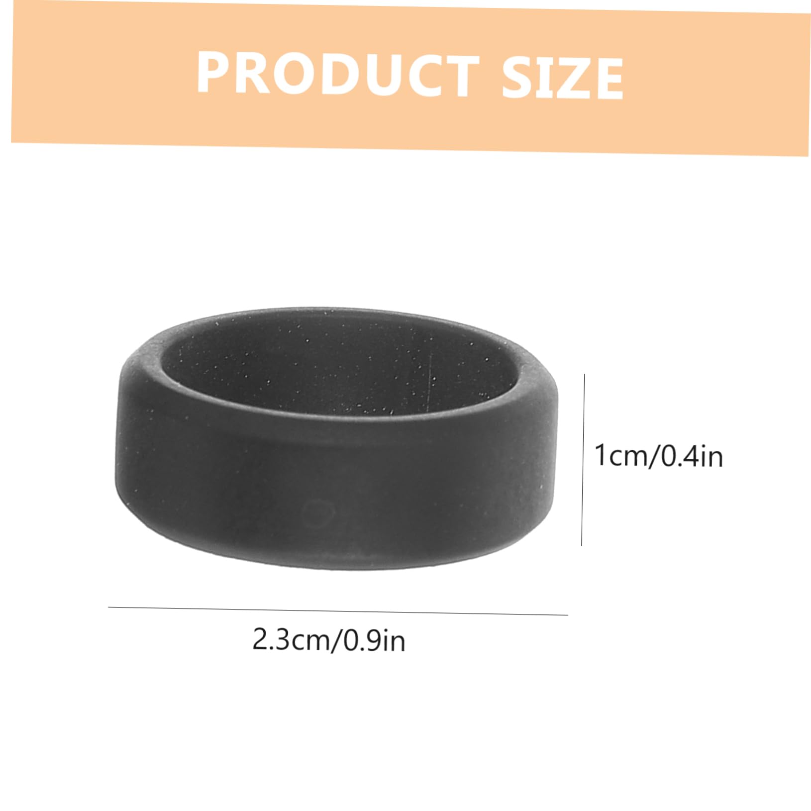 GOOHOCHY 10pcs Ring Men's Silicone Wedding Ring Comfortable Elastic Finger for Sports