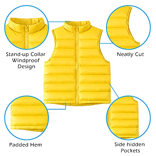 Panegy Piumino Gilet Unisex Bambini Invernale Down...