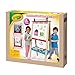 Crayola Double Sided Wood Art Easel for Kids – Dry Erase & Chalkboard Surfaces, Storage Tray, Paper Roll Holder, Eraser & Chalk Included – Creative Drawing & Painting Station for Ages 3+