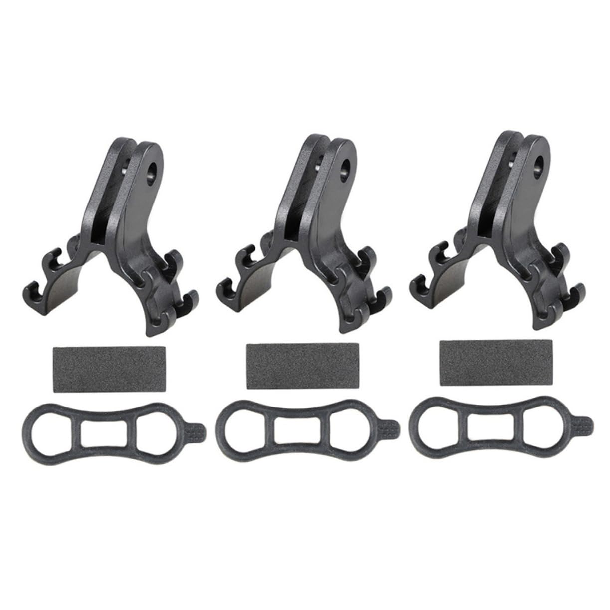 ifundom 3Sets Bike Light Clips Cycling Flashlight Racks Mounting Support for Night Riding Bicycle Accessories for Easy Installation