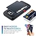 Vofolen Case for Galaxy S7 Case Wallet Slidable Card Holder Slot ID Pocket Protective Hard Shell Shock Absorbing TPU Tough Rubber Bumper Armor Scratch-Proof Case Cover for Samsung Galaxy S7 Navy Blue