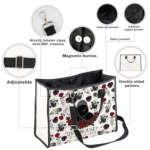 CMNIM Dark Romance Merch Book Lover Crossbody Bag Morally Grey Bookish Shoulder Purse Strap3