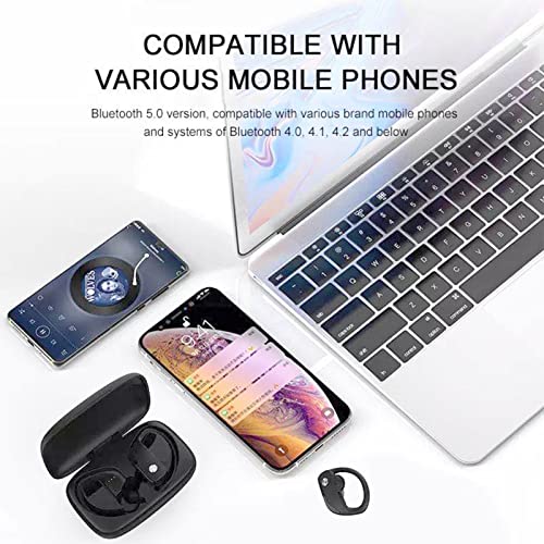 Hyranect Wireless Earbuds Bluetooth 5.0 Headphones Premium Fidelity Sound Quality Wireless LED Intel