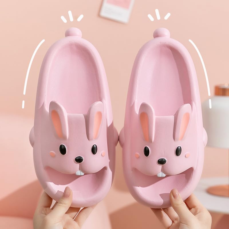 Bunny slippers for women Summer Open Toe rabbit Slippers Shower Sandal Bathroom Comfy House Slide Anti-slip Rabbit Slippers for Indoor and Outdoor2