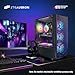 STGAubron Gaming PC Computer Desktop, Intel Core i7 up to 3.9G, Radeon RX 580 8G, 16G RAM, 1T SSD, 600M WiFi, BT 5.0, RGB Fan x6, Windows 11 Home