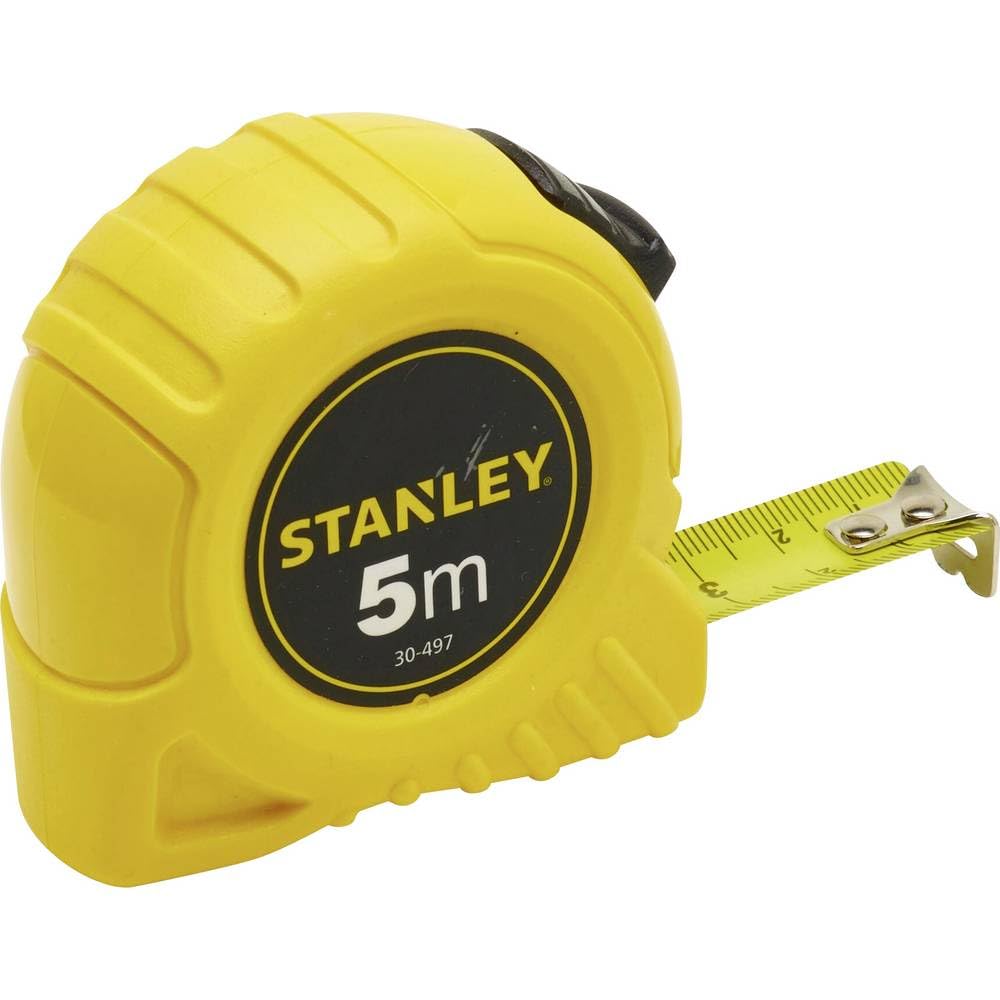 Stanley 1-30-497 Şerit Metre, 5mx19mm, Sarı/Siyah
