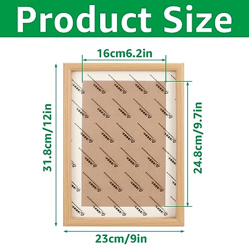 JMIATRY 5 Pcs Wooden A4 Photo Frames, Wall Mount A4 Picture Frame with Clear Perspex Glass Front - Image 2