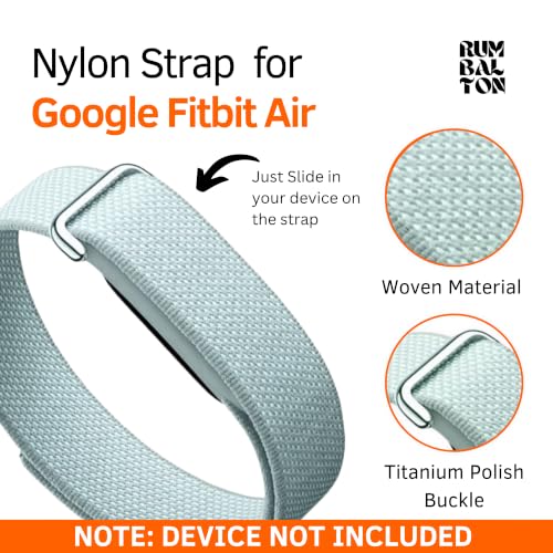 Image of Nylon Strap (Titanium Buckle) Compatible with Google Fitbit Air