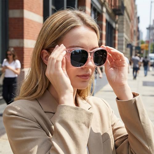 Image of HAOLOTA Fit Over Glasses Sunglasses for Women Polarized | Over Glasses Sun Glasses, UV400 Polarized Lens, Trendy Cat Eye Sunglasses, Lightweight and Flexible, Driving, Daily Use