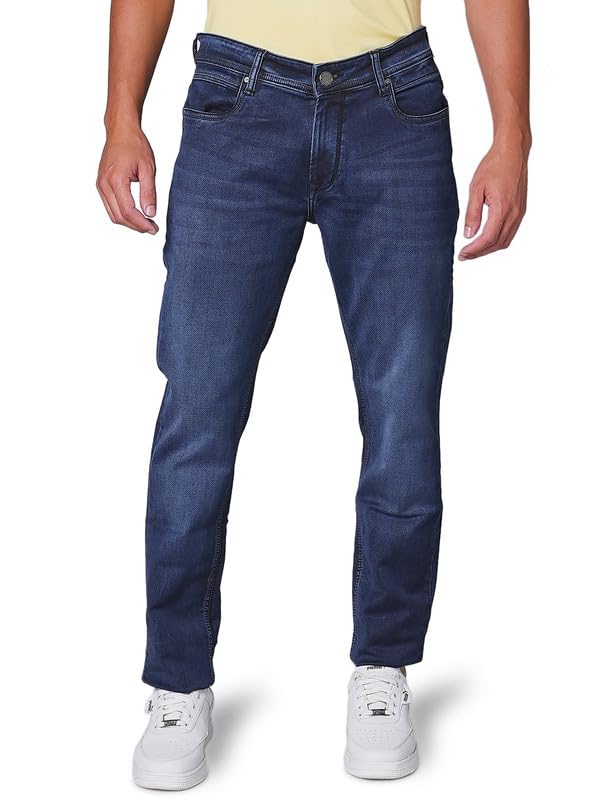 Buy Oxemberg Cotton Slim Fit Jeans for Men (Blue, 36) (DH10827 01 