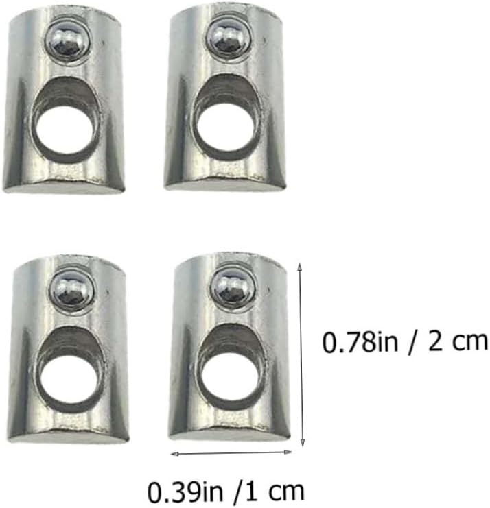 GLEAVI 100pcs Aluminum Extrusion Hardware Carbon Steel t Nut Nickel Plated t Slot Nut