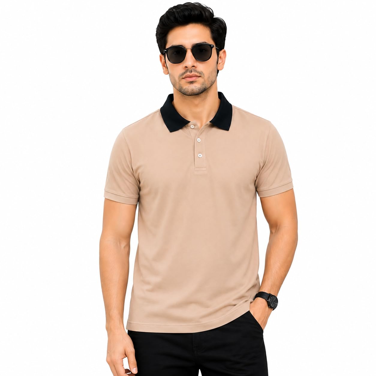 greenhood Men's Premium Solid Polo T-Shirt-picture-15
