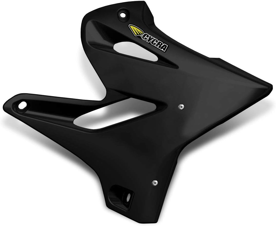 Cycra Powerflow Radiator Shrouds (Shrouds Only) (Black) Compatible with 06-19 Yamaha YZ250