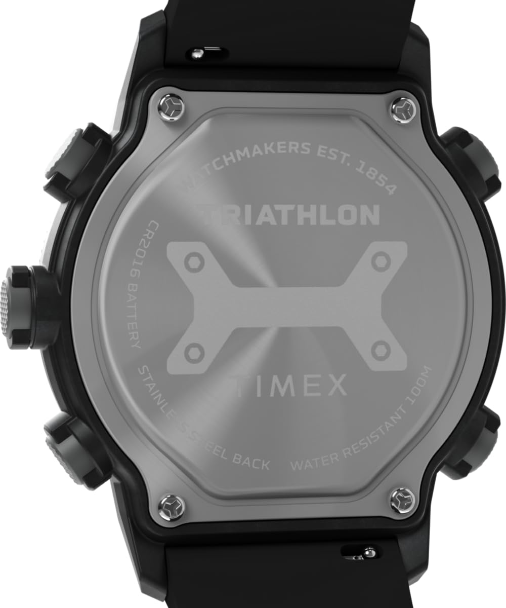 Timex Men's Triathlon 200 Lap 44mm Silicone Strap Watch