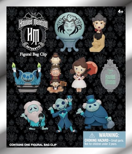 Haunted Mansion Series 1 – 5' Collectible Bag Clip – Blind Bag (ONE Random Figure) – Disney Attraction Character Keychain/Backpack Accessory |...