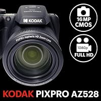 KODAK Pixpro Astro Zoom AZ528 Digitalkamera, Bridge, Zoom X52, 24 mm Weitwinkel, 16 Megapixel CMOS, 3 Zoll LCD, WLAN, 6 fps Serie, kabellose Steuerung – Ansicht 2