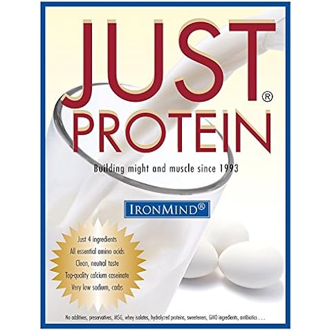 IronMind Just Protein – 5 Pound Classic Milk and Egg Supplement Powder, Vanilla, Non-GMO, No Additives – 18g Protein, 80 Servings Cover
