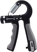 Hand Grip 60kg Contador Ajustável Fortalecedor de Mãos Punhos Antebraços para Fisioterapia Musculação Reabilitação Crossfit Fortalecimento Alivio do Estresse e Terapia Ocupacional