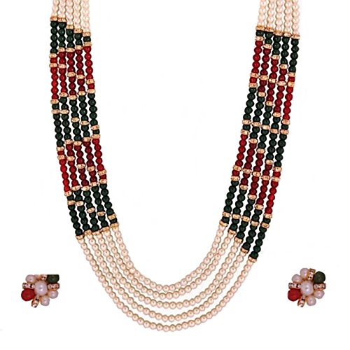 multi Color Pearl Necklace Set 