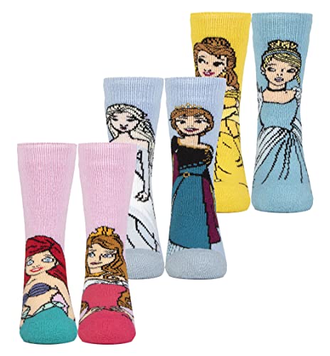 Chaussettes chaudes enfants Disney Princesse pour l'école et les sorties d'hiver
