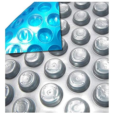 MidWest Canvas Space Age 16-Foot-by-32-Foot Rectangle Solar Cover | 12 Mil | Heating Blanket for In-Ground and Above-Ground Swimming Pools | Place Bubble-Side Facing Down in Pool Cover
