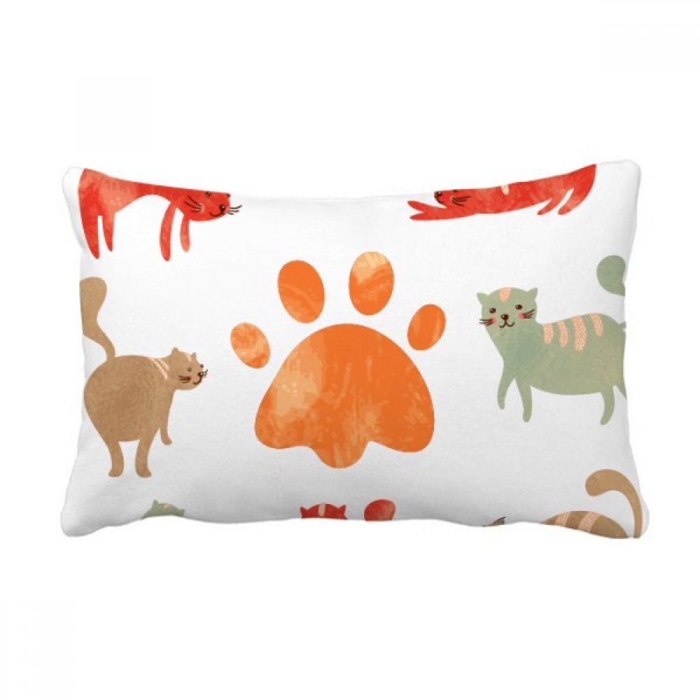 Coussin lombaire chat mignon coloré, idée cadeau idéale pour amoureux des animaux