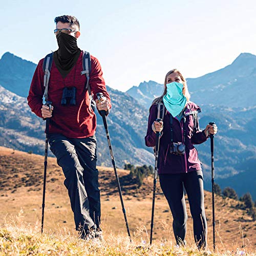 KKmoon 3 unidades Summer Ice Silk Triangle Scarf Máscara protetora solar Máscara de proteção solar p