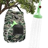 Calefacción solar: la bolsa de calefacción solar se compone de materiales respetuosos con el medio ambiente, a prueba de fugas y un revestimiento de PVC. Los materiales utilizados son inocuos para la salud humana, pero pueden absorber rápidamente la luz solar para calentarse. Una ducha refrescante donde estés.