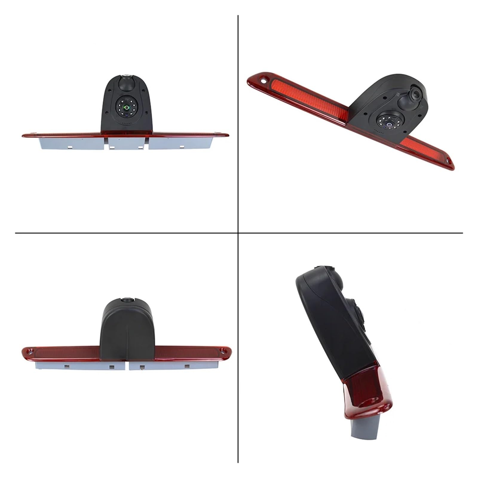 Dwuobiektywowe Światło Stopu Kamera Cofania Z Dwoma Obiektywami Zestaw Świateł Hamowania Cofaniem Stabilna Transmisja SygnałU(Suction Cup Mount)