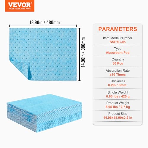 Vevor XSX15×19IN 30 Pcs Water Absorbent Pads thumb #6
