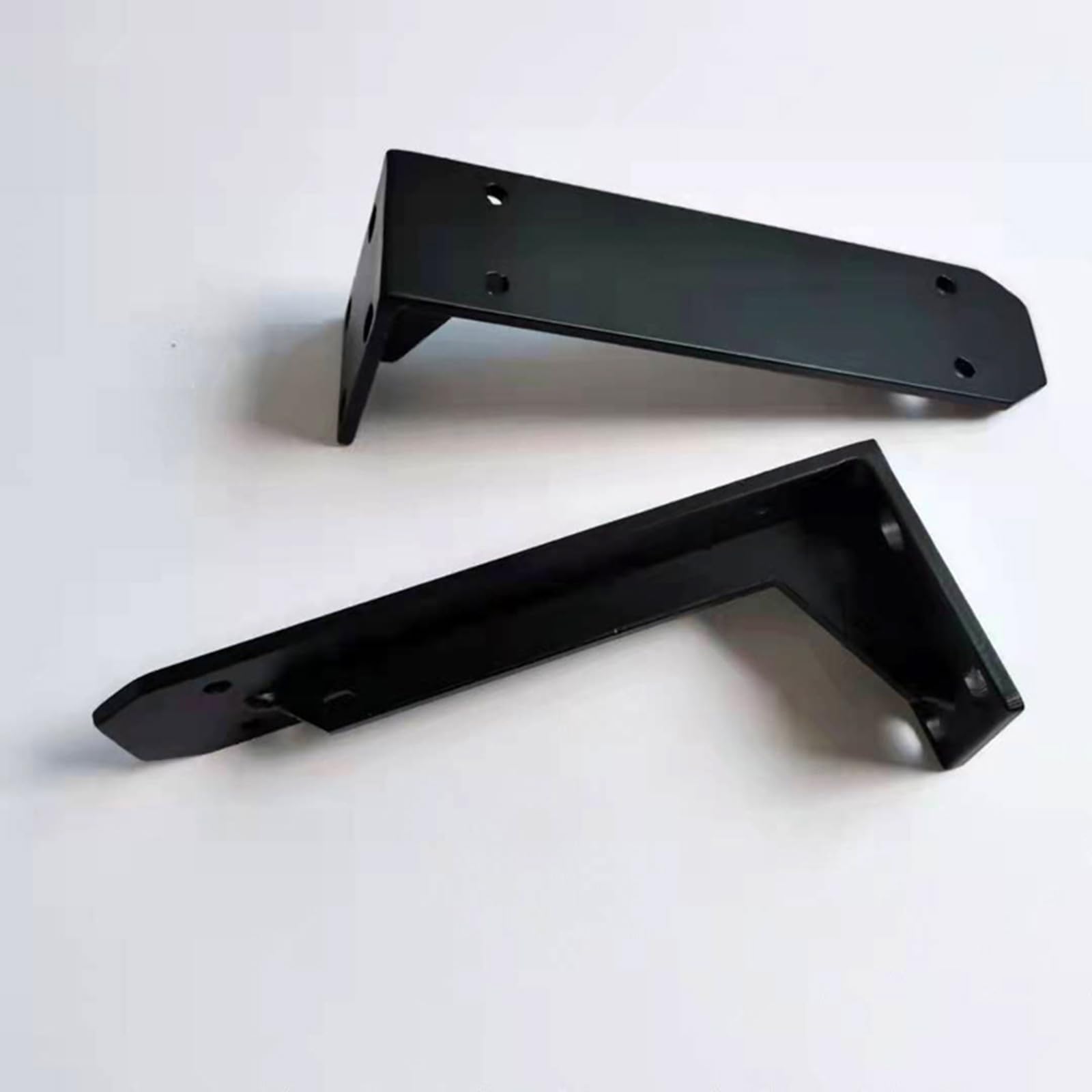 2 Pezzi Staffe per Mensole Pieghevoli, Staffe Di Supporto ad Angolo Retto per Impieghi Gravosi in Acciaio Al Carbonio, Supporto a L da Parete in Metper Appendere Scaffalature Aperte Fai da Te